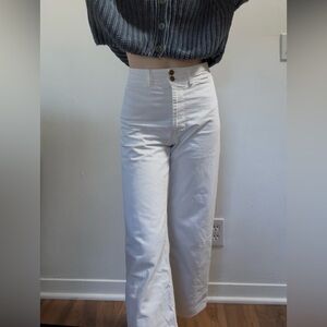 Apiece Apart Crisp White Trousers